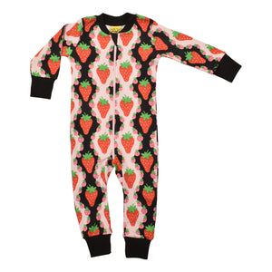 DUNS Sweden - Strawberries Pink Zip Suit