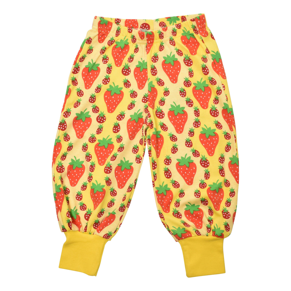 DUNS Sweden - Strawberries Yellow Baggy Pants