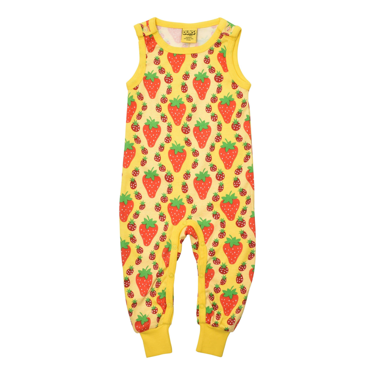 DUNS Sweden - Strawberries Yellow Dungarees