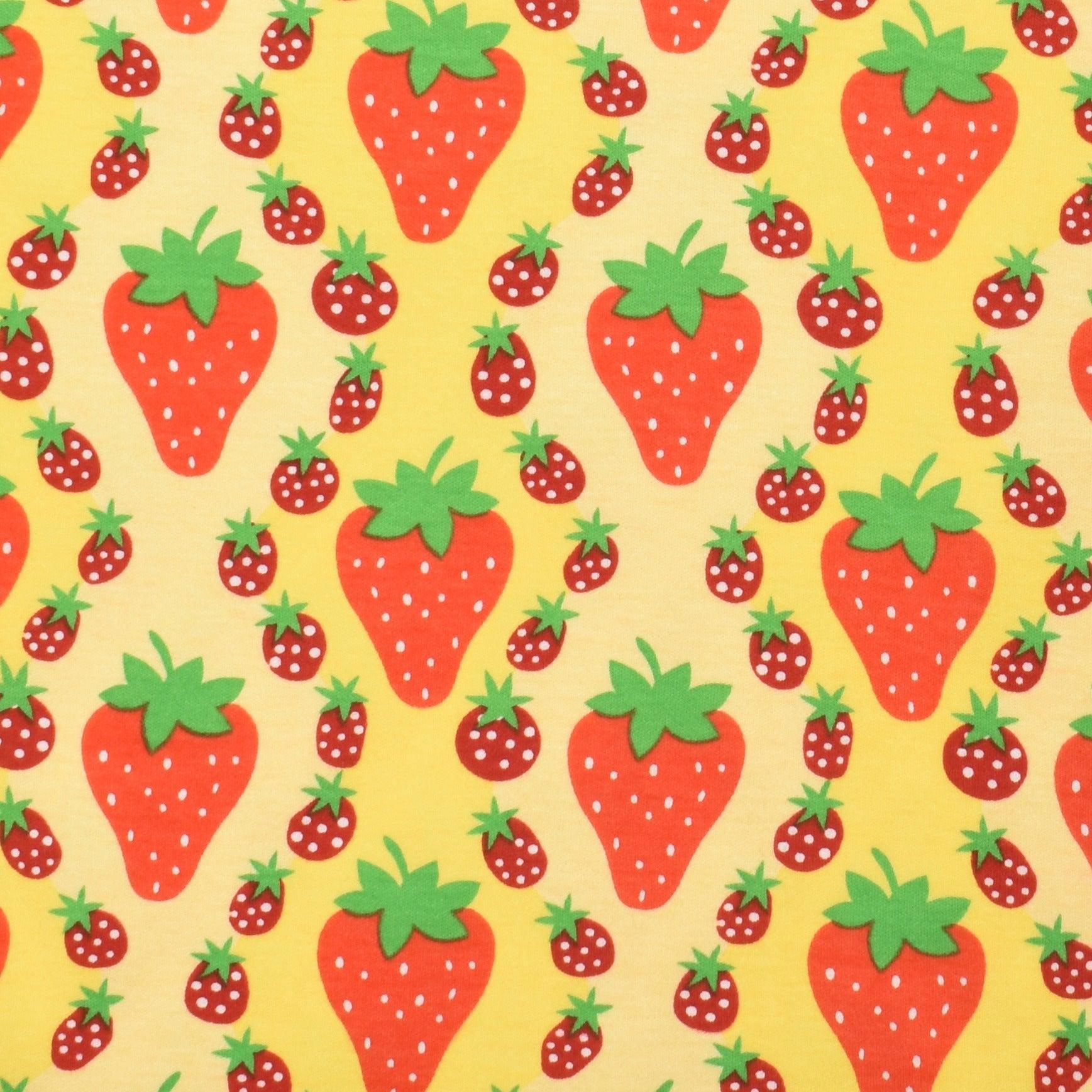 DUNS Sweden - Strawberries Yellow Long Sleeved Top