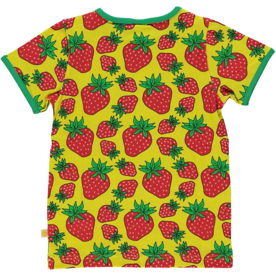 Småfolk - Strawberry Short Sleeved Top (Yellow) (9-10 Years)