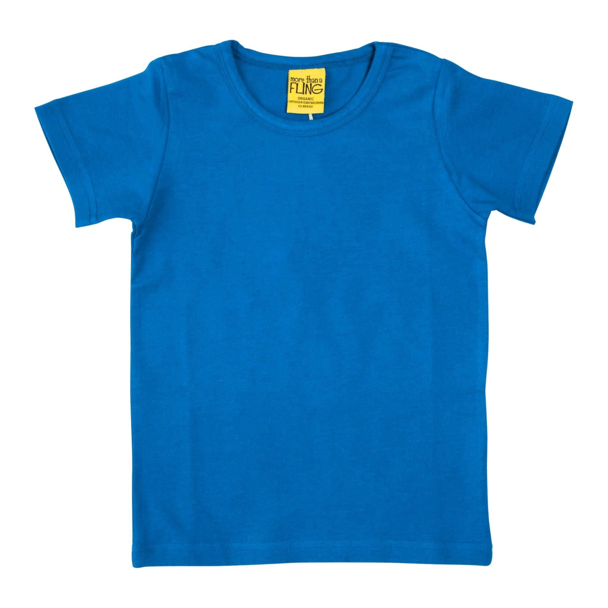 More Than A FLING - Strong Blue Short Sleeved Top (2-4 years)