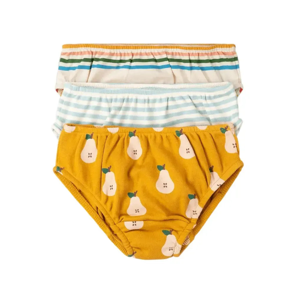 Little Green Radicals - Summer Pears Underwear Set 3 Pack
