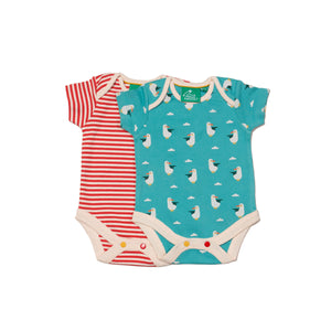 Little Green Radicals - Summer Seagull Body Top - 2 Pack
