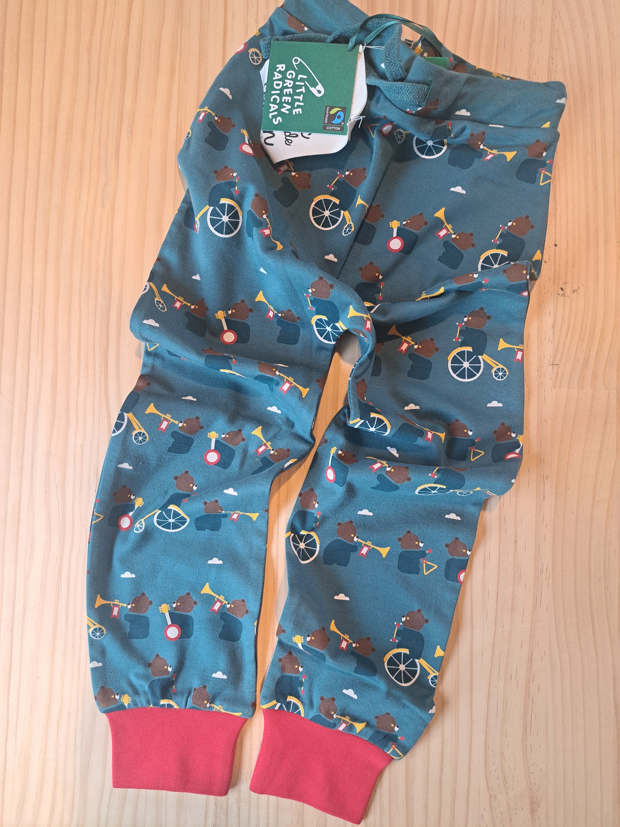Little Green Radicals - The Bear Jamboree Comfy Joggers (7 - 8 Years)