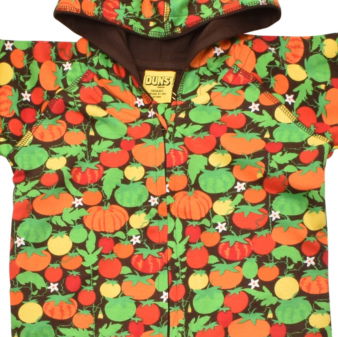 DUNS Sweden - Tomatoes Dark Brown Lined Suit with Hood