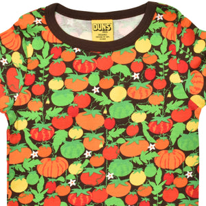 DUNS Sweden - Tomatoes Dark Brown Short Sleeved Top