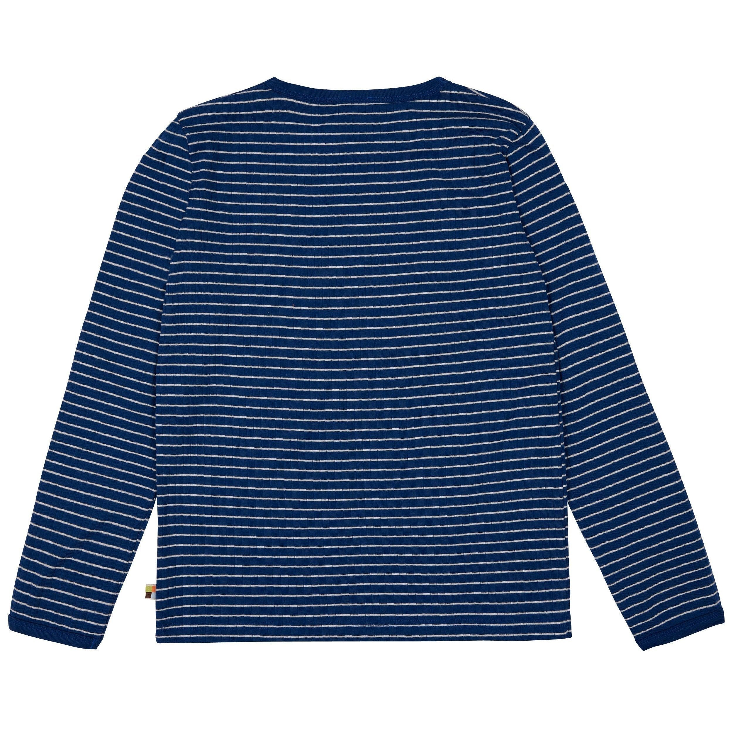 Loud + Proud - Ultramarine Long Sleeved Striped Top (9 - 10 Years)
