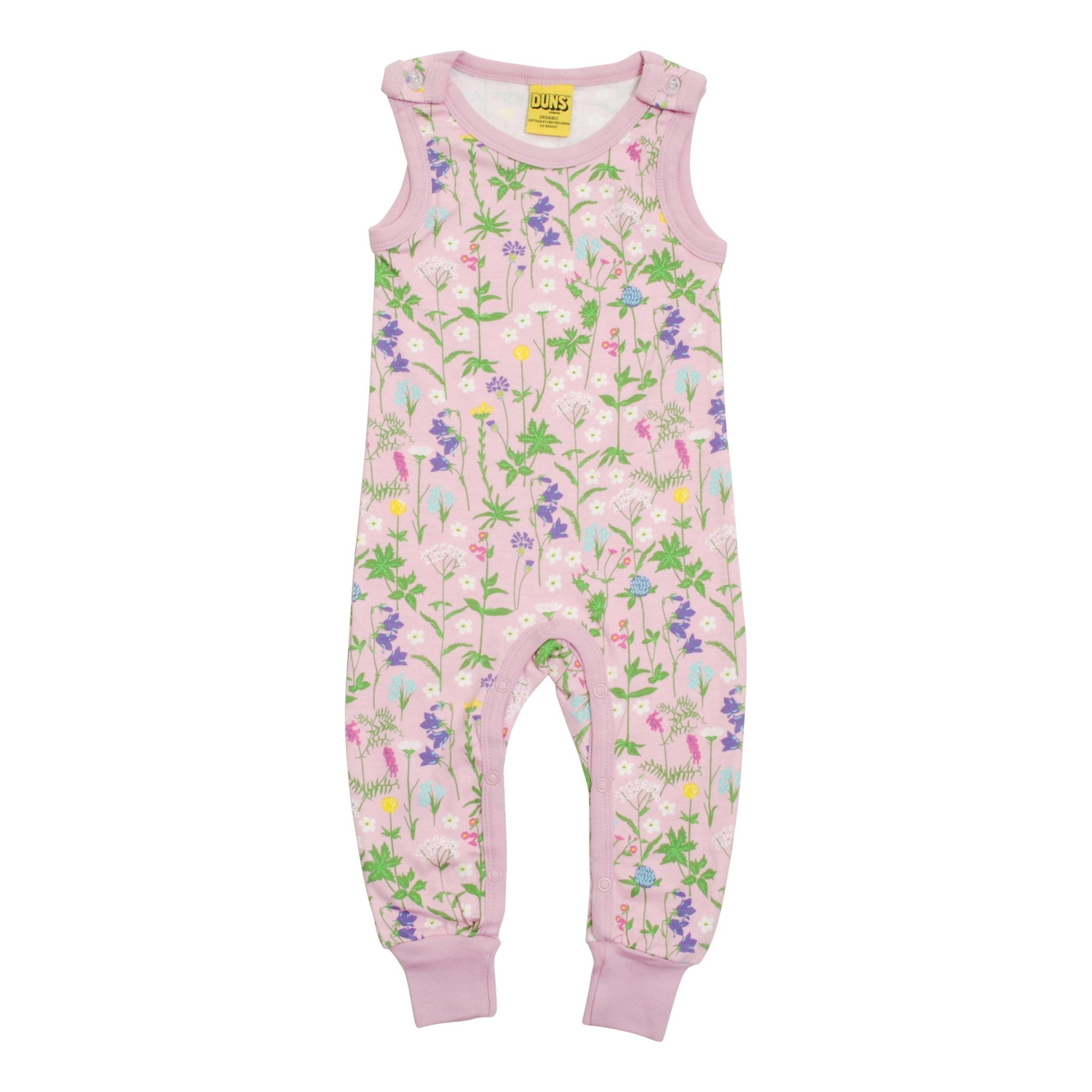 DUNS Sweden - Wild Flowers Dungarees (Pink)