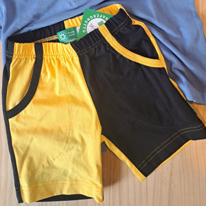 Naperonuttu - Yellow/Black Shorts (2 Years)