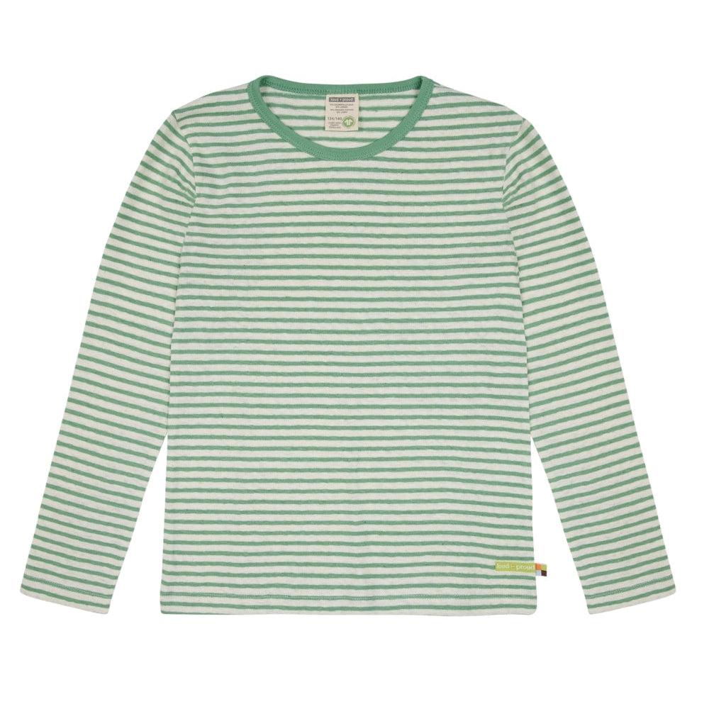 Loud + Proud - Bamboo Cotton/Linen Striped Long Sleeved Top