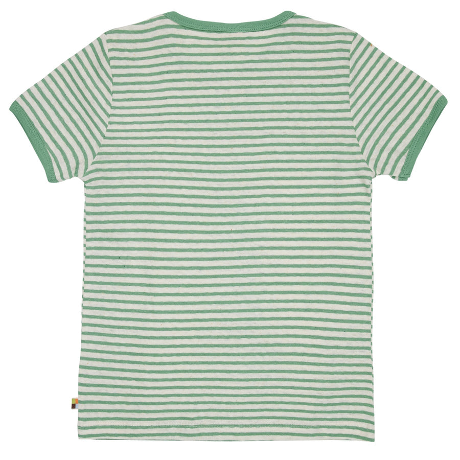 Loud + Proud - Bamboo Cotton/Linen Striped Short Sleeved Top