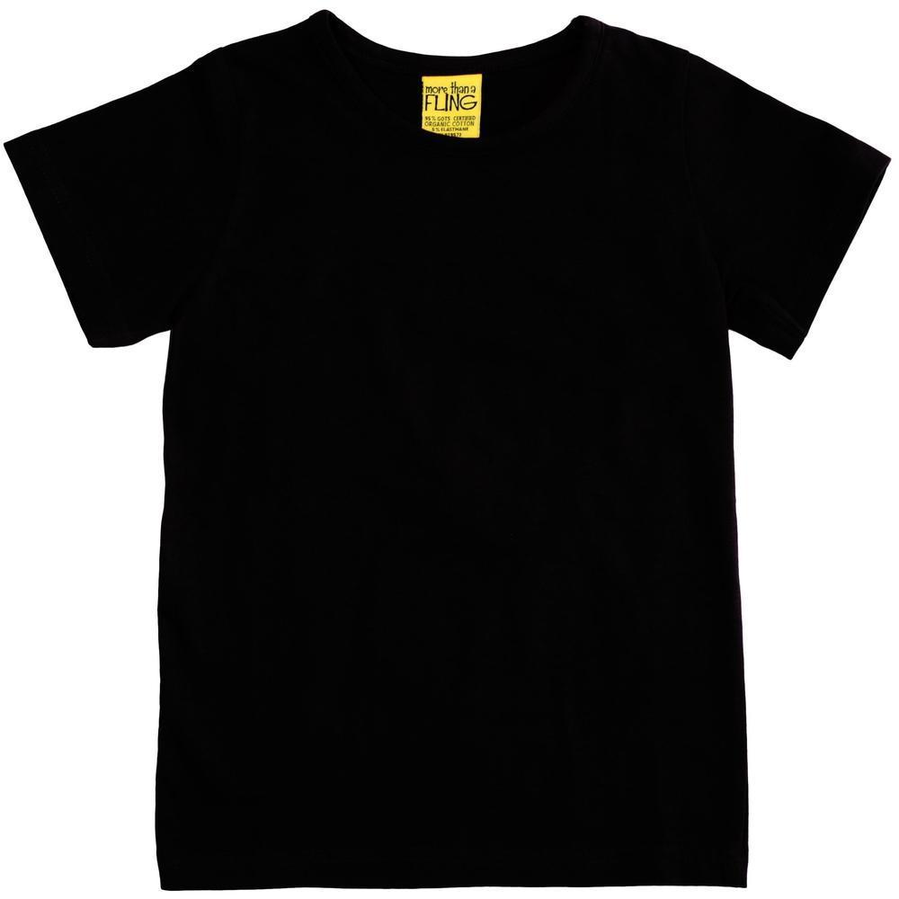 More than a Fling - Black Short Sleeved Top