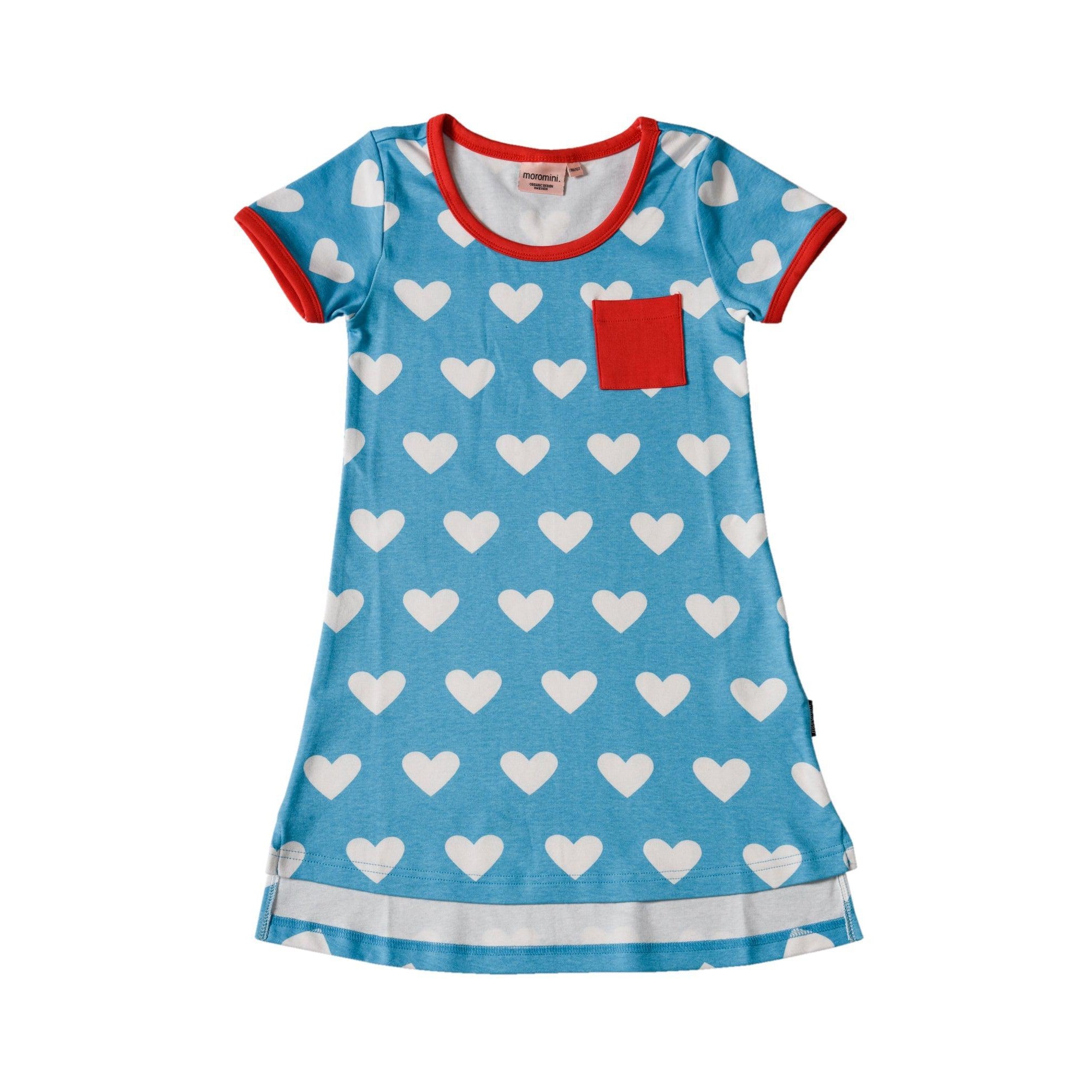 Moromini - Blue Hearts A-Line Dress