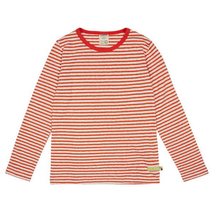 Loud + Proud - Copper Cotton/Linen Striped Long Sleeved Top