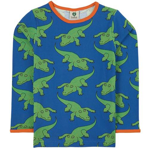 Småfolk - Crocodile Long Sleeved Top (Blue Lolite)