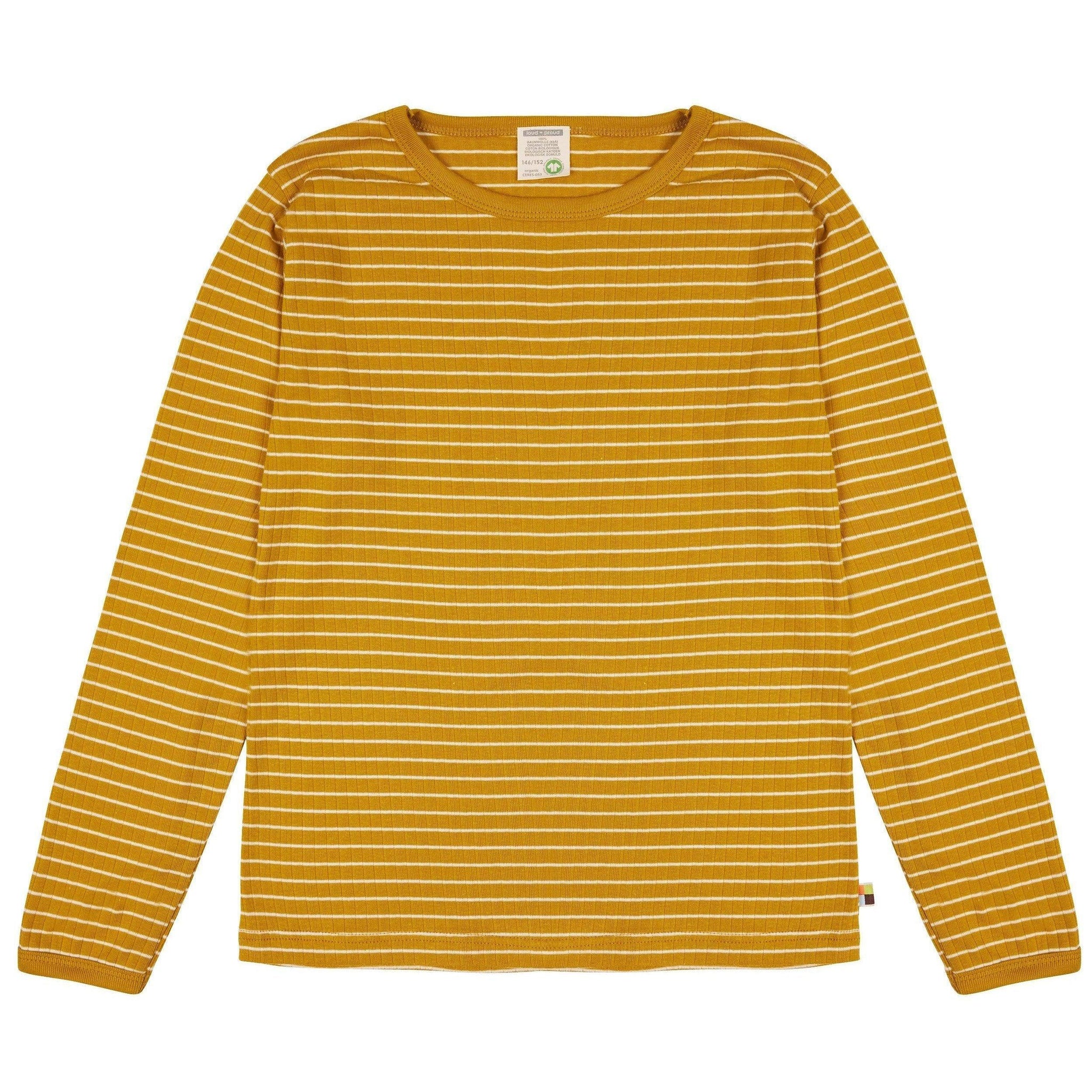 Loud + Proud - Curry Long Sleeved Striped Top