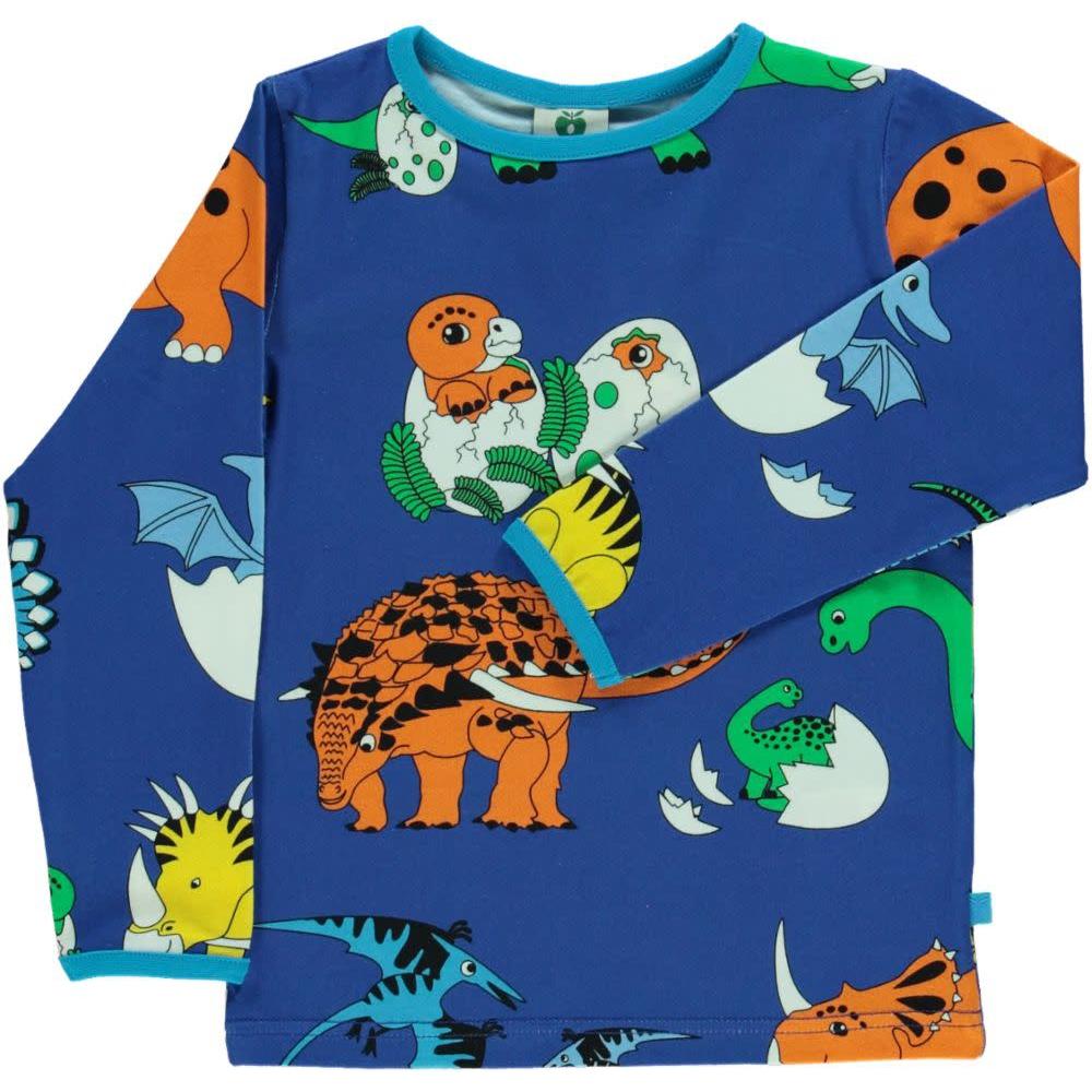 Småfolk - Dino Long Sleeved Top (Blue Lolite) (3 - 4 Years)
