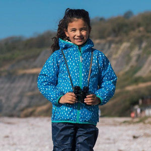 Muddy Puddles - EcoSplash Jacket (Victoria Blue Raindrop) (18 - 24 Months)