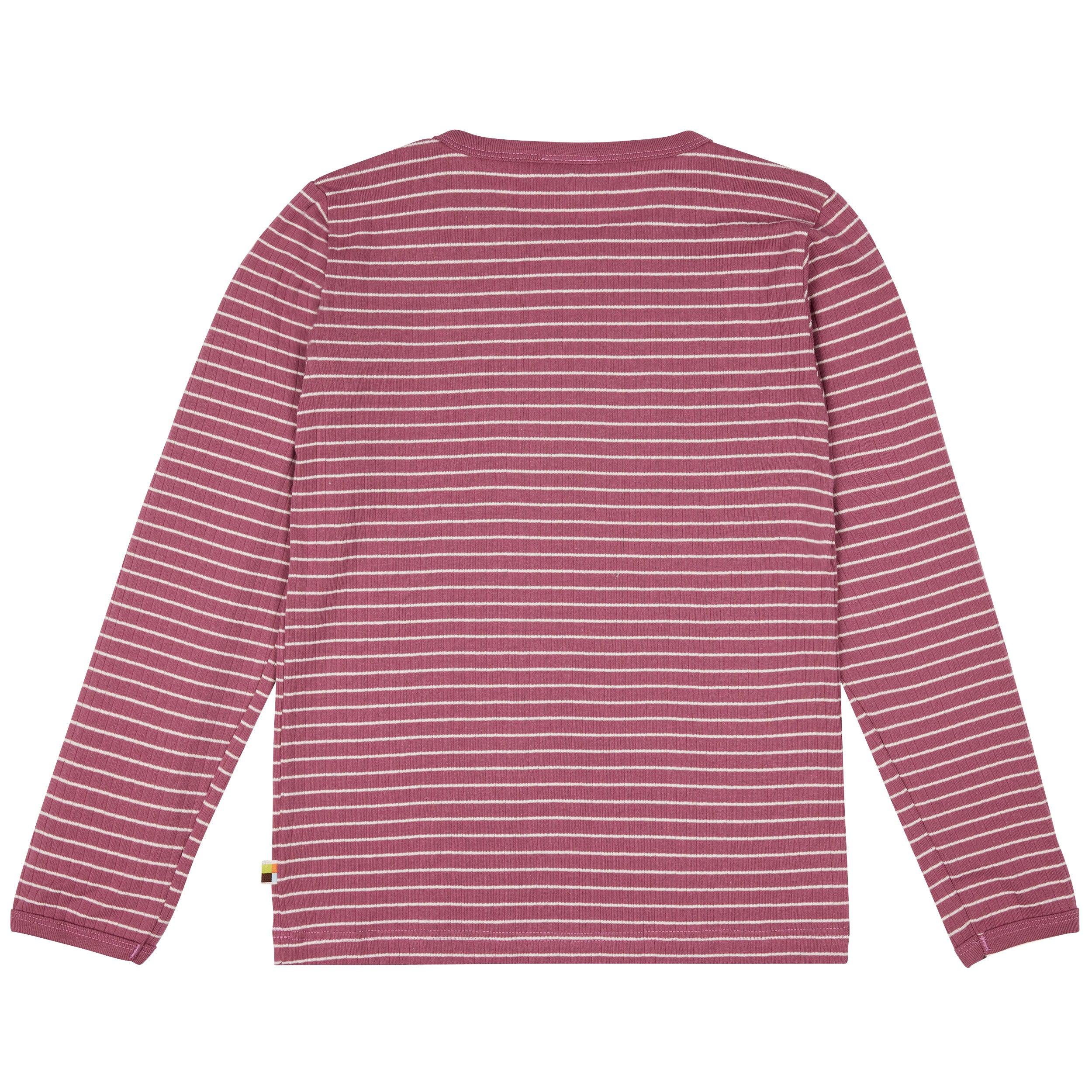 Loud + Proud - Grape Long Sleeved Striped Top (11 - 12 Years)