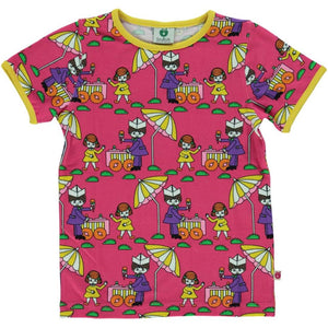 Småfolk - Ice Cream Stand Short Sleeved Top (Carmine)