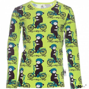 Paapii - Long Sleeved Into the Cyclist Top (Apple / Petrol)