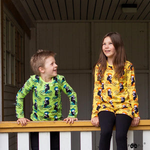 Paapii - Long Sleeved Into the Cyclist Top (Apple/Petrol) (11 Years)
