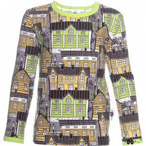 Paapii - Long Sleeved Old Town Top (Apple / Yellow)