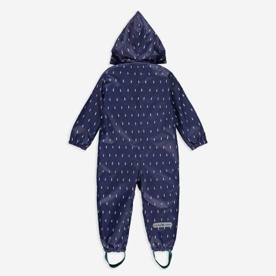 Muddy Puddles - Navy Raindrop All-In-One Scampsuit (4 - 5 Years)