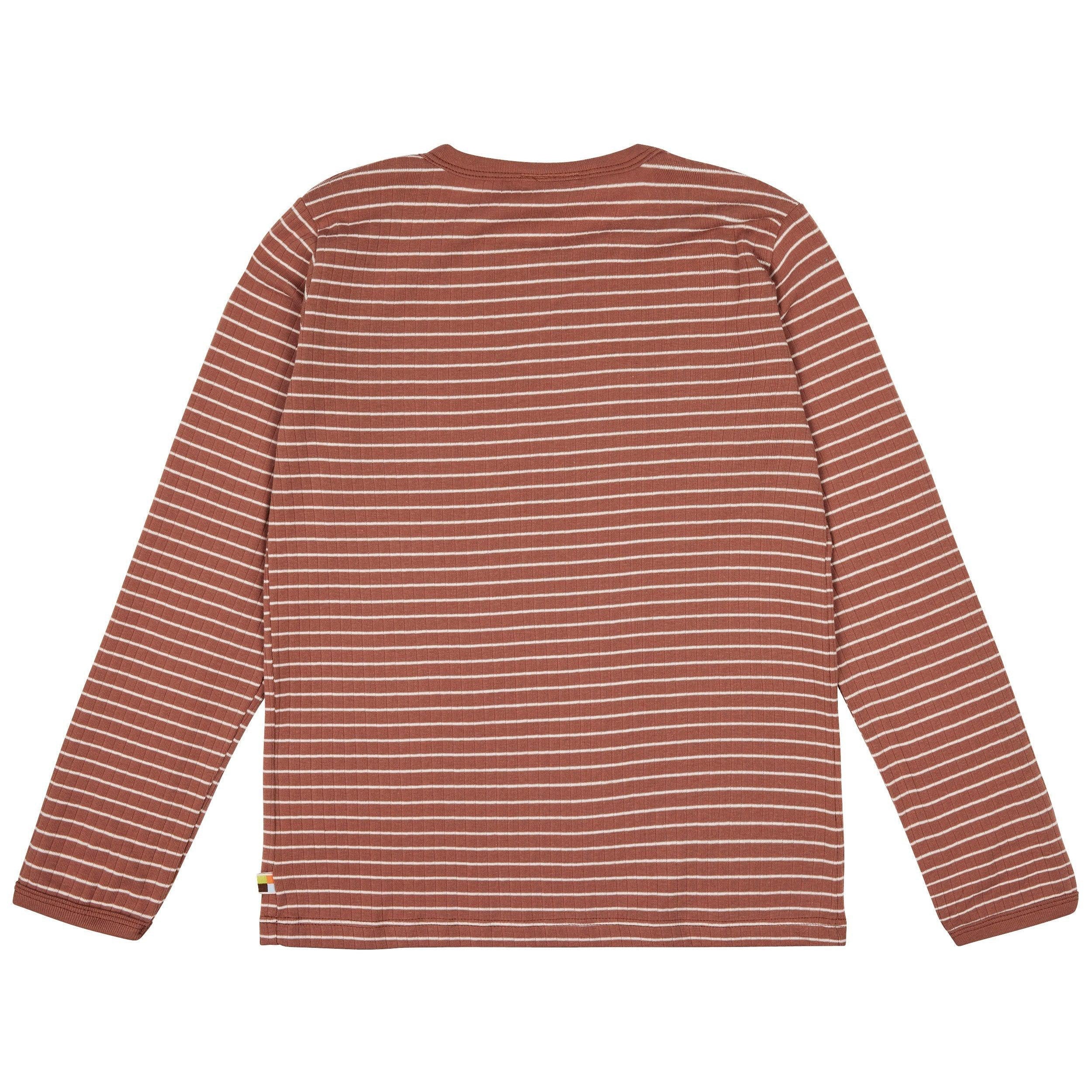 Loud + Proud - Nougat Long Sleeved Striped Top (9 - 10 Years)