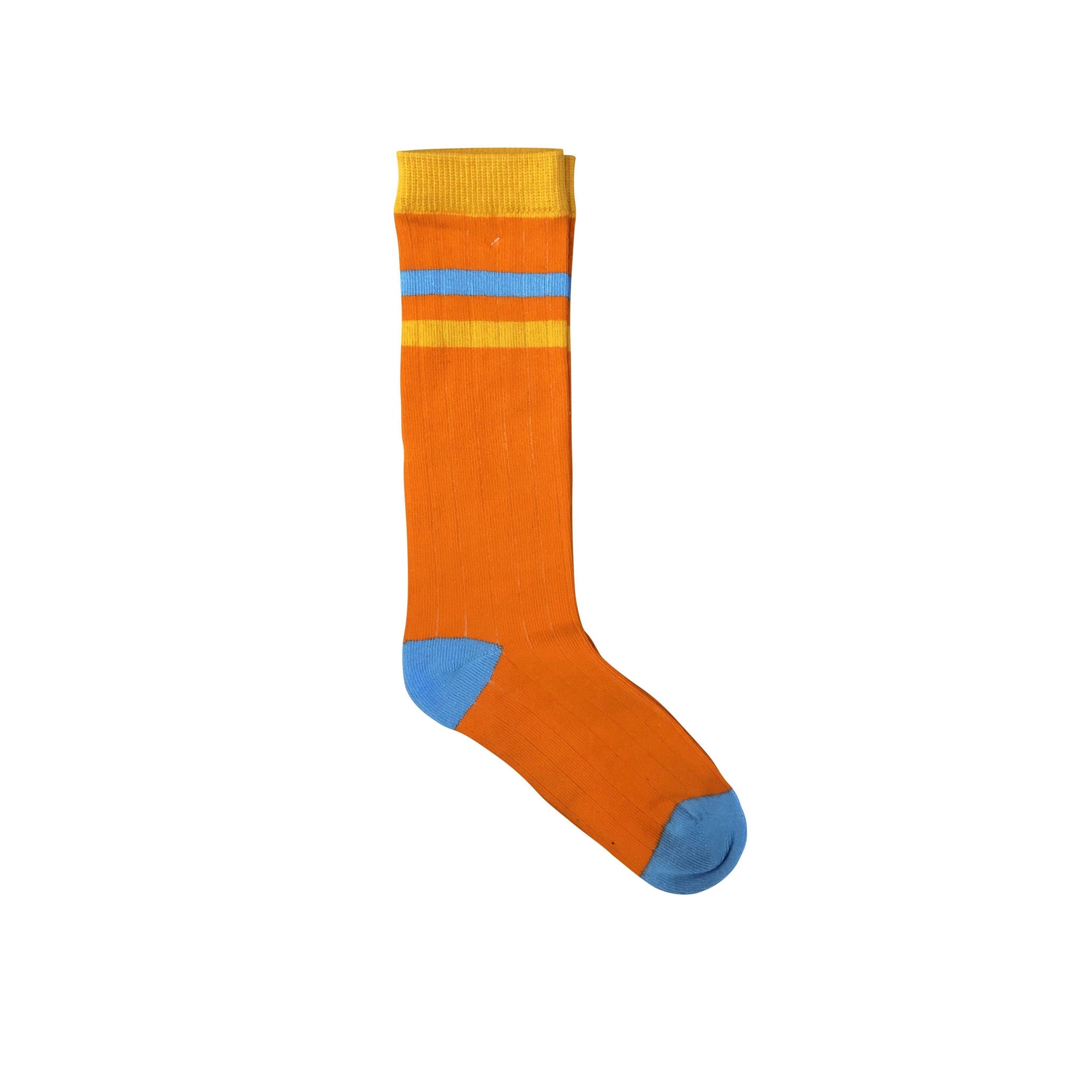 Moromini - Orange Ribbed Tube Socks