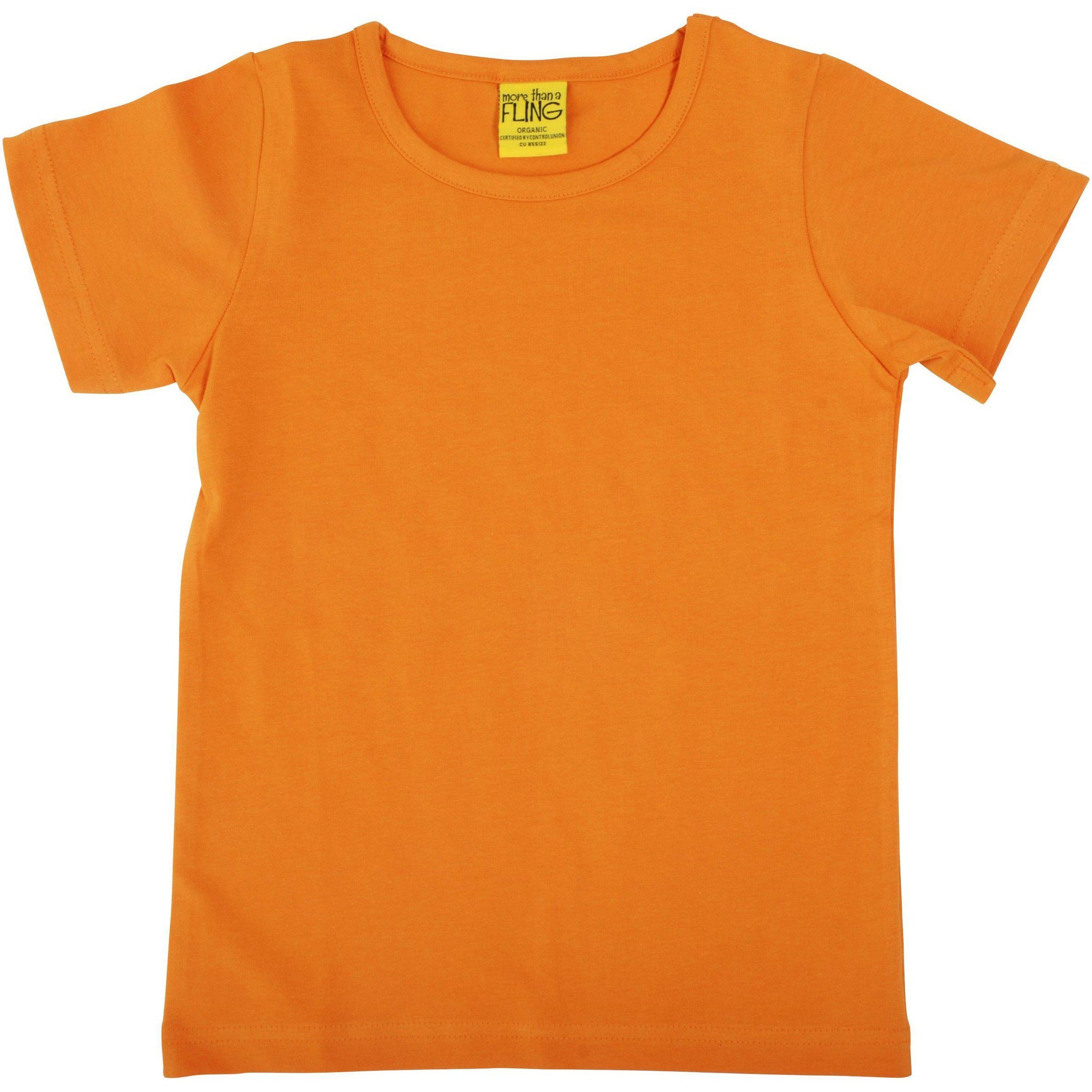 More than a Fling - Orange Womens Short Sleeve Top