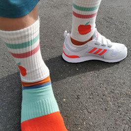 Fräulein Prusselise - Organic Tennis Socks - Apple