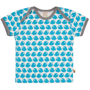 Loud + Proud - Petrol Birds Short Sleeved Top