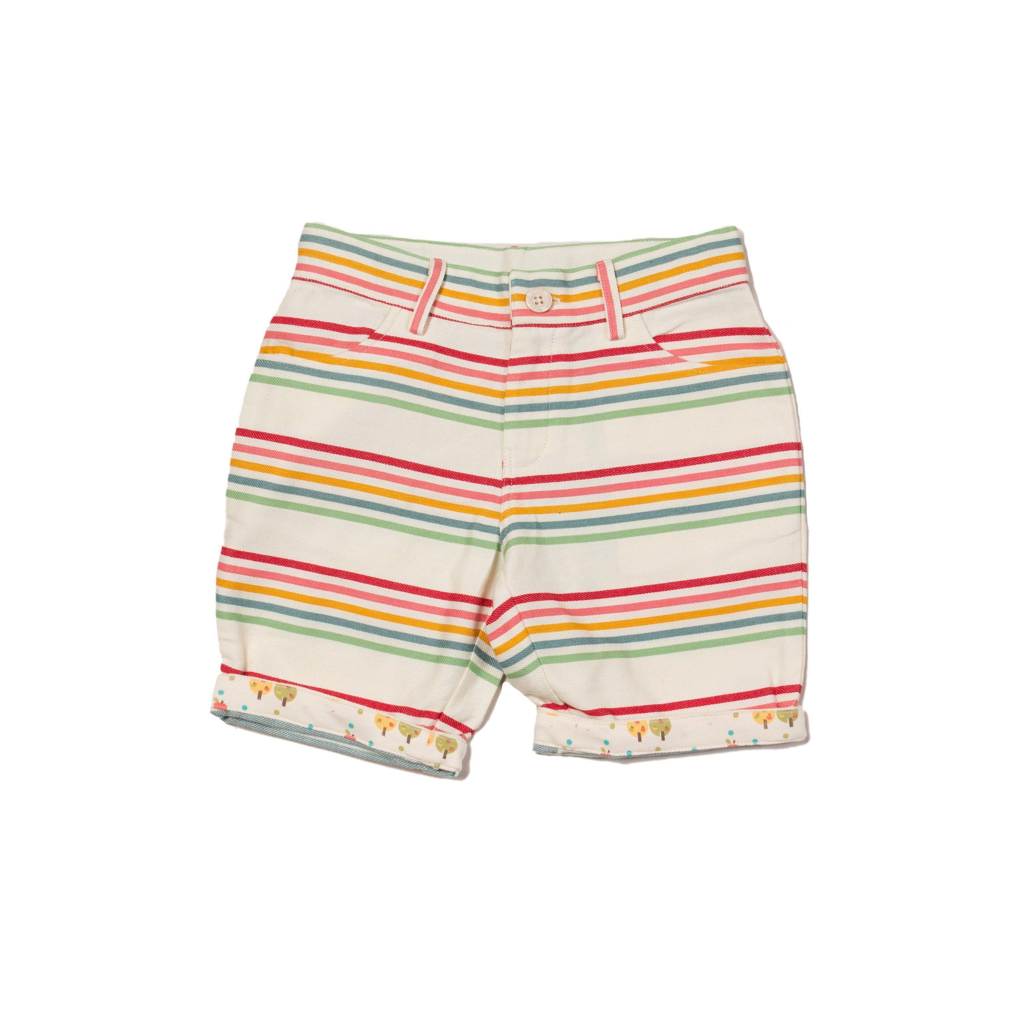 Little Green Radicals - Rainbow Stripe Sunshine Shorts