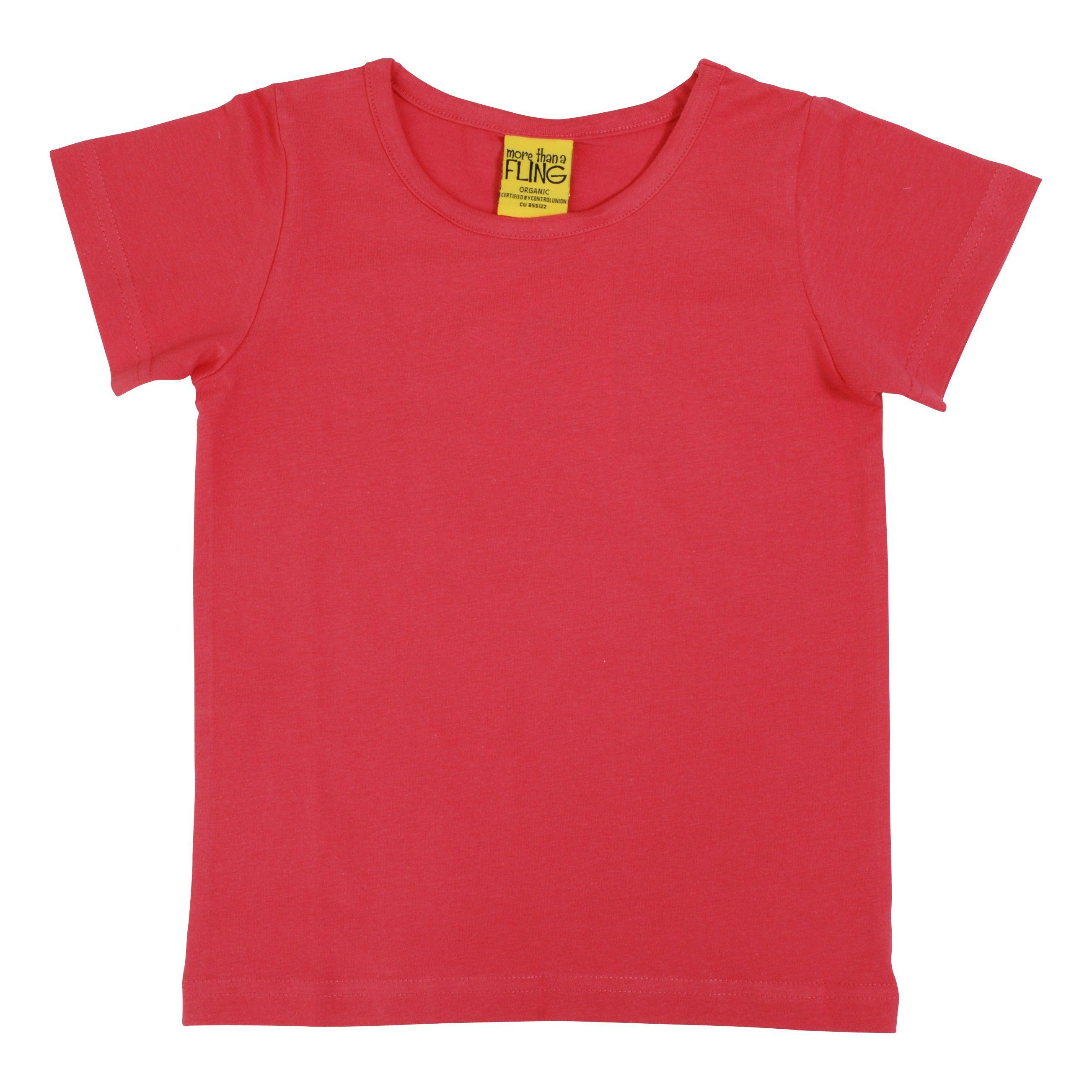 More Than A FLING - Rouge Red (Hot Pink) Short Sleeved Top (1-2 years)