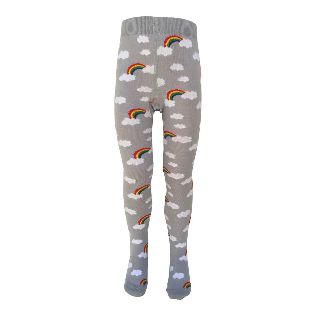 Slugs and Snails - Storm (Clouds and Rainbows) Tights (0-6 Months)