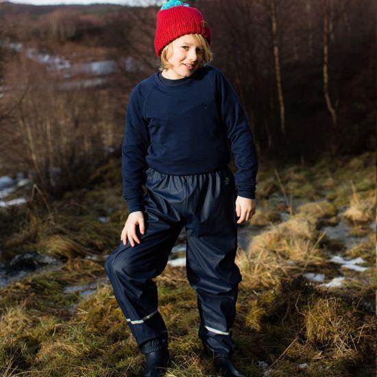 Muddy Puddles - Unlined Navy Waterproof Trousers (Recycled)