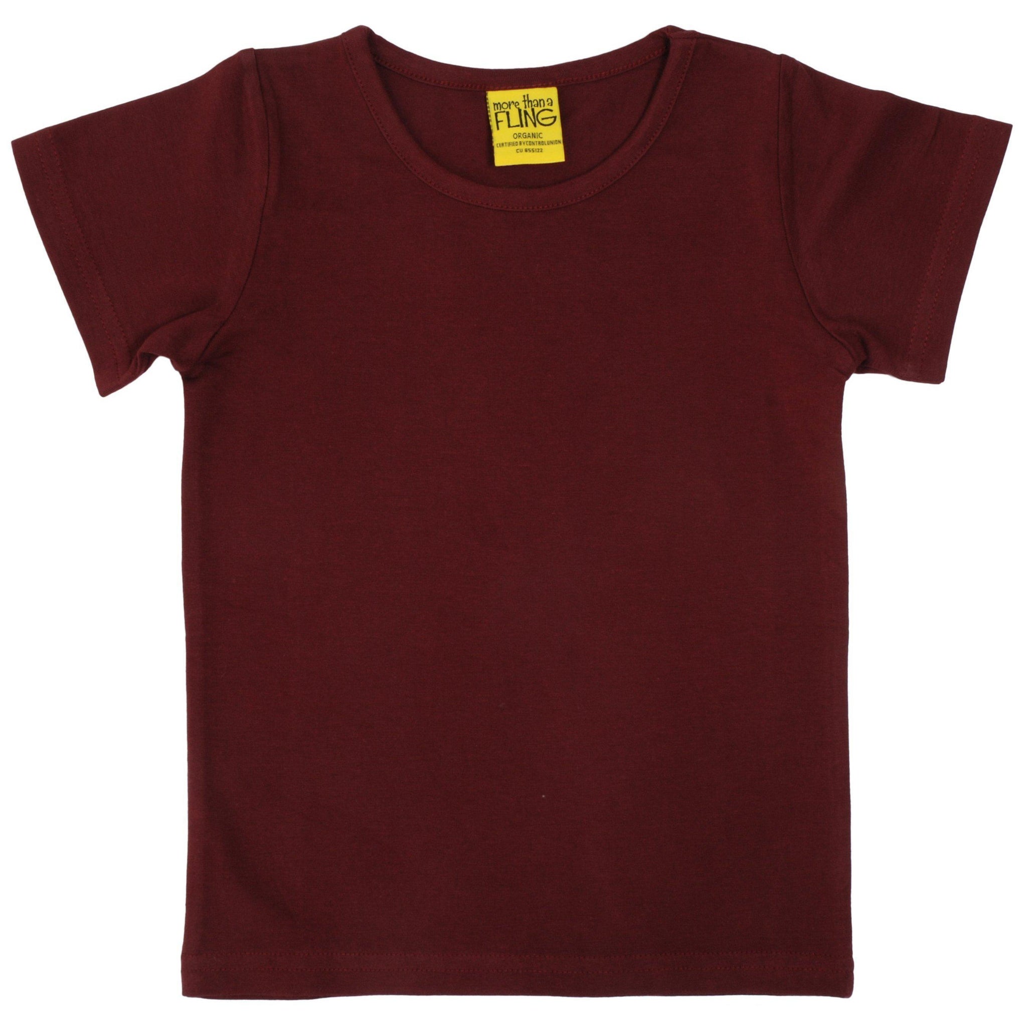 More than a Fling - Wine Short Sleeved Top