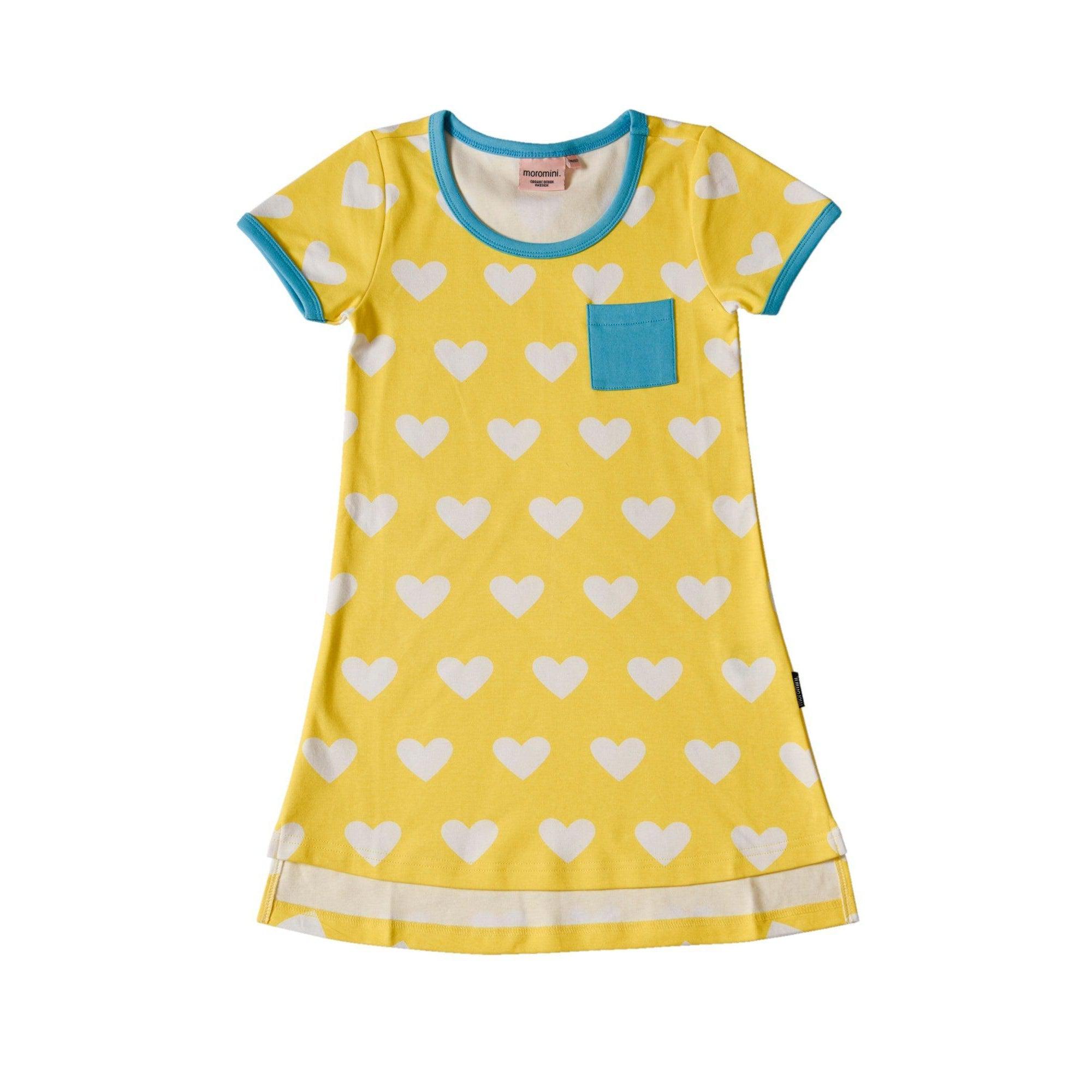 Moromini - Yellow Hearts A-Line Dress