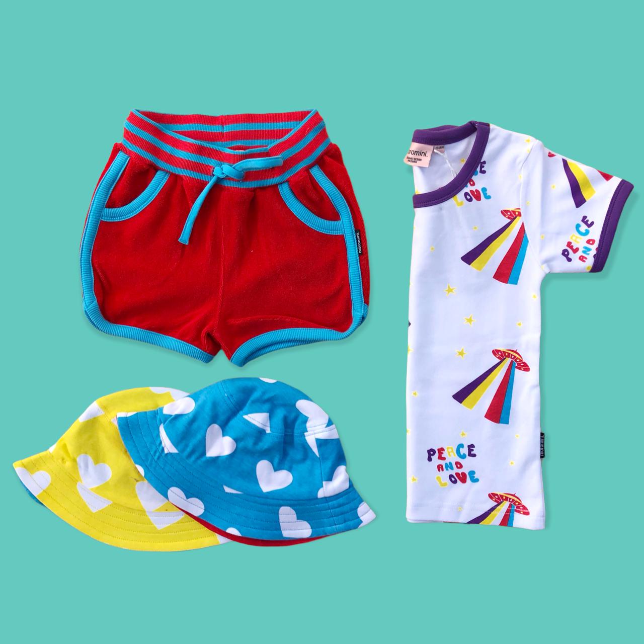 Moromini - Yellow Hearts Bucket Hat